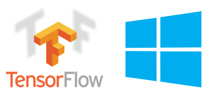TensorFlow and Windows logos